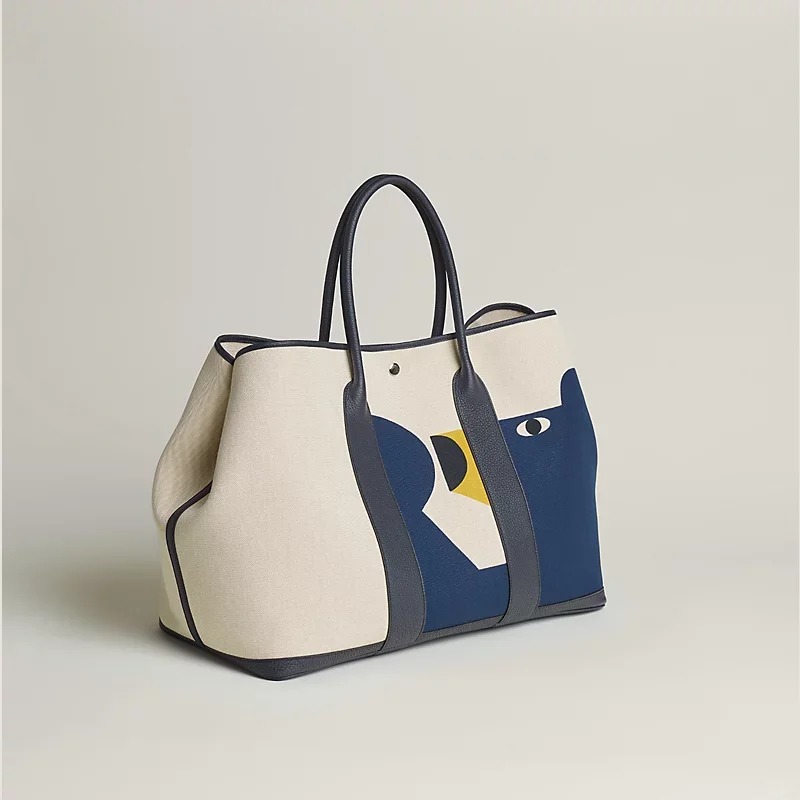 Hermes Garden Party featuring a bear design